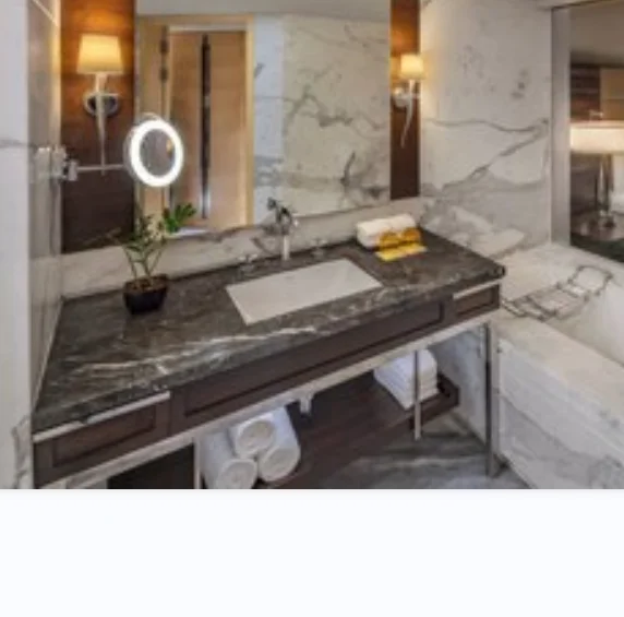 polished chrome Bathroom cabinet modern style stainless steel frame PVC water proof bathroom furniture with iron frame