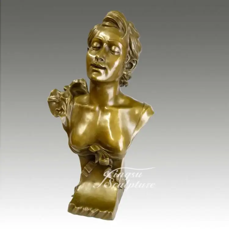 Популярный дизайн латунный Женский манекен голова бюст