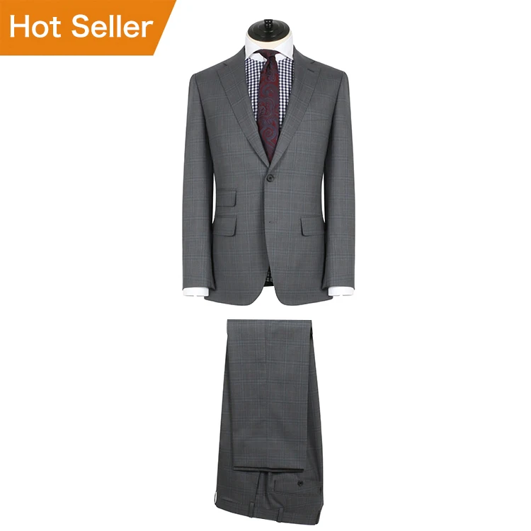 
MTM Wholesale Made-To-Measure Formal Wear Woolen Latest Pant Coat Men Suit Suiting Wool Fabric Bading Suit 