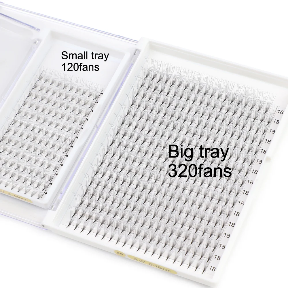 Custom Silk 0.05 0.07 Premade Volume Fans Short Steam xxl Box Premade Fan Eyelash Extension
