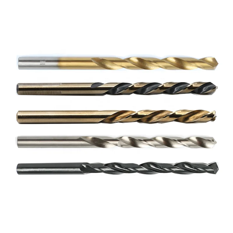 tin-coated buy twist drill bit m42 m35 din338 hss metal drill bits