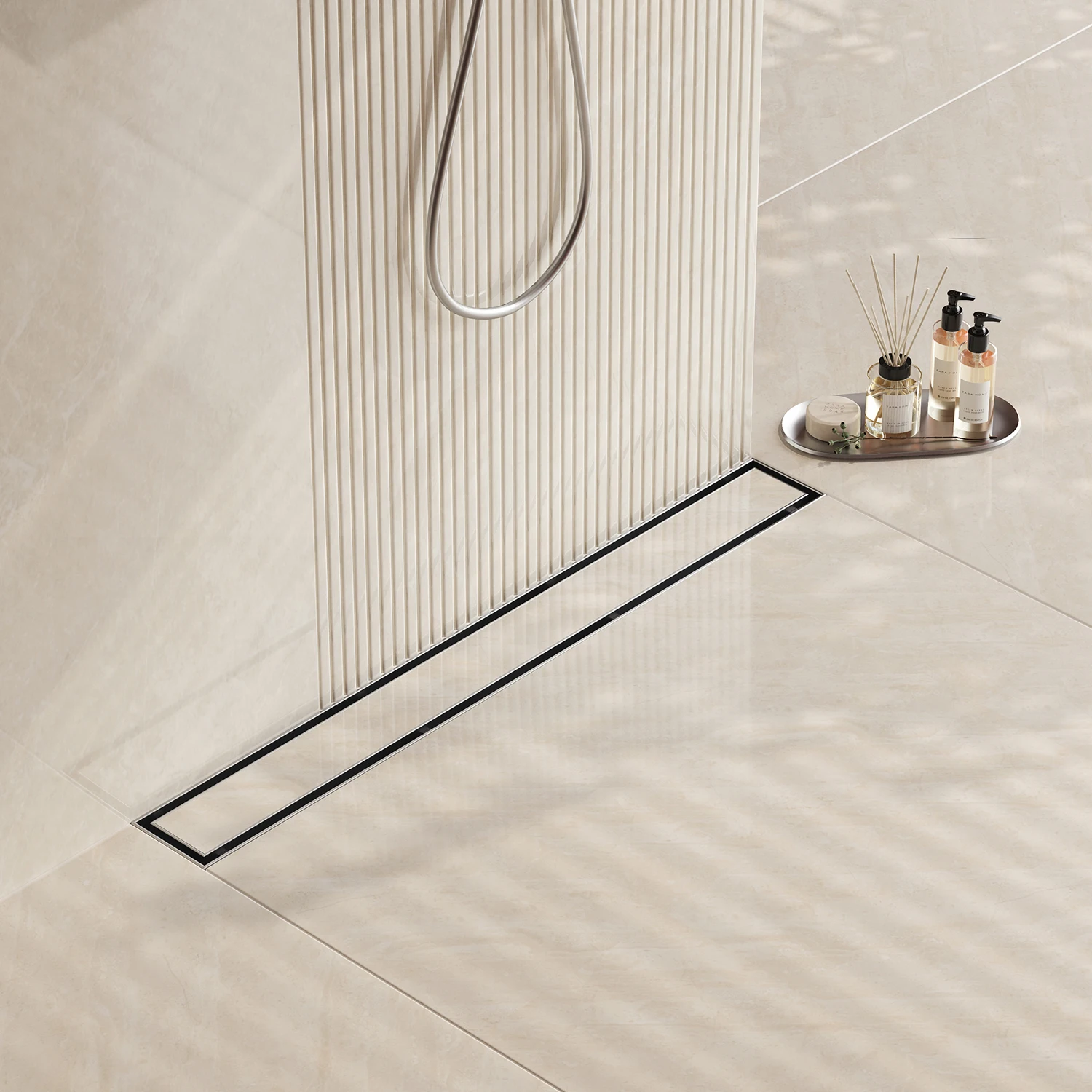 Tile Insert Stainless Steel Long Floor Drain Hair Catcher Durable Hair Stopper Linear Shower Drain with cUPC Certified