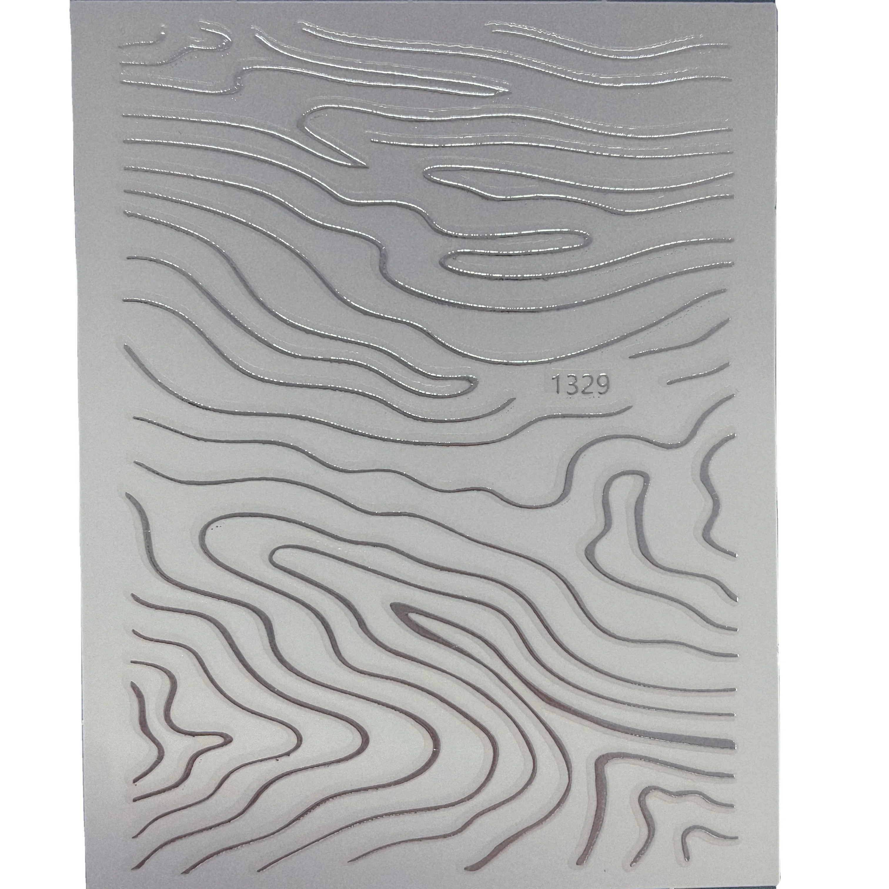 Sticker for nail art decoration uv gel nail stickers luxury 3D line stickers for nail art