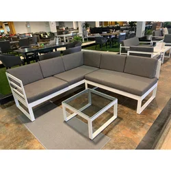 Factory Wholesale Aluminium Sofa Set Concise Style Outdoor Furniture Garden Sofa Alu. Sofa Set of 3
