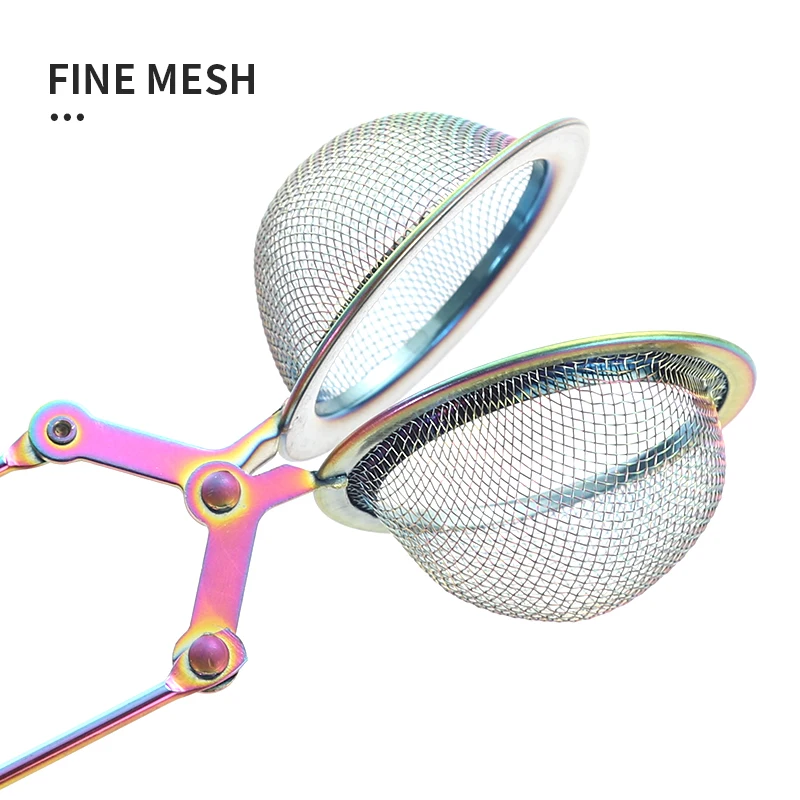 tea Pot Shape Stainless Steel Tea Infuser Strainer With Handle For Loose Tea Infuser With Handle