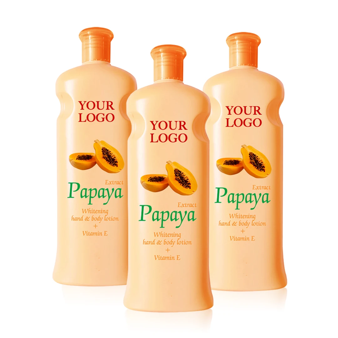 600ml Moisturizing Fruit Flavor Body Lotion Cream Private Label Korea Body Effective Whitening Body Lotion For Black Skin