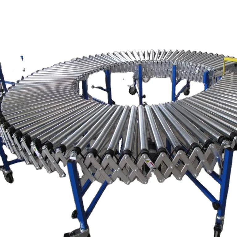 Fast Delivery Telescopic Flexible  Expandable Motorized Roller Conveyor