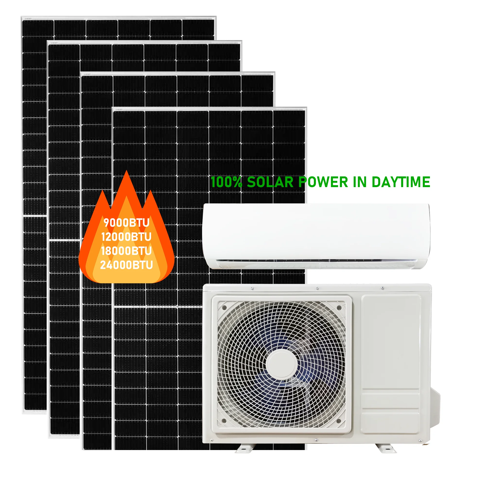 Air Conditioner AC DC Inverter Solar Hybrid Air Conditioner For Home Commerce Power