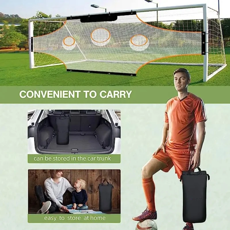 TY-1069A Portable Soccer Field Goal, Soccer Practice Training Soccer Goal Net Rebound Net