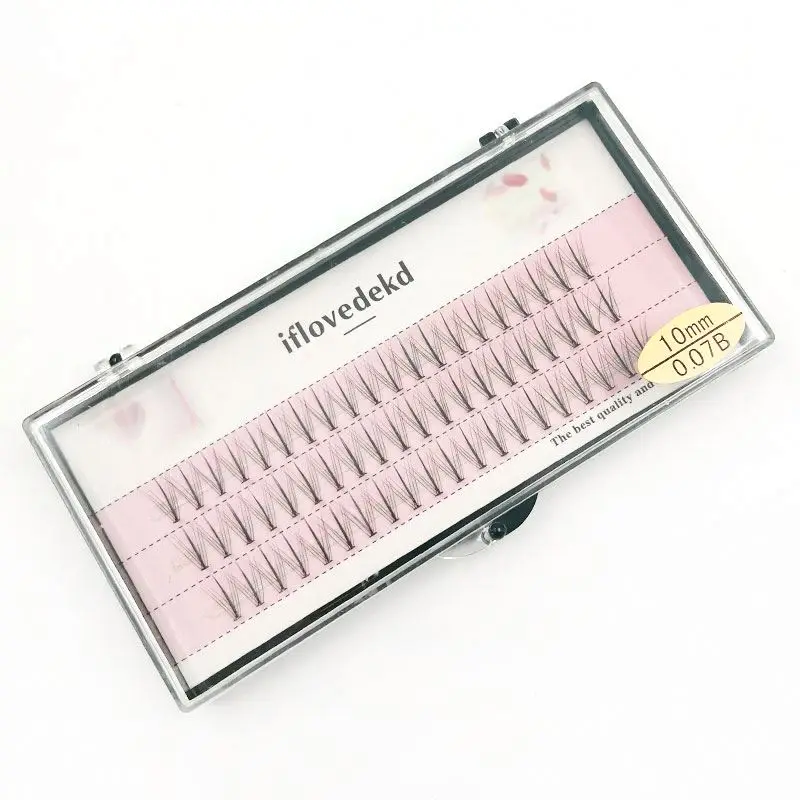 
 Top quality Individual eyelash/ Silk lashes/Individual 0.07/0.10/0.15 thickness Black Silk Lashes eyelash extension  