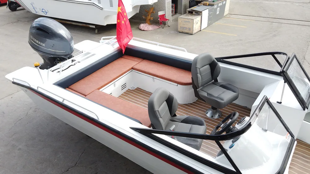 FACTORY customized aluminium Leisure boat 7 persons speed 40-55km/h boat