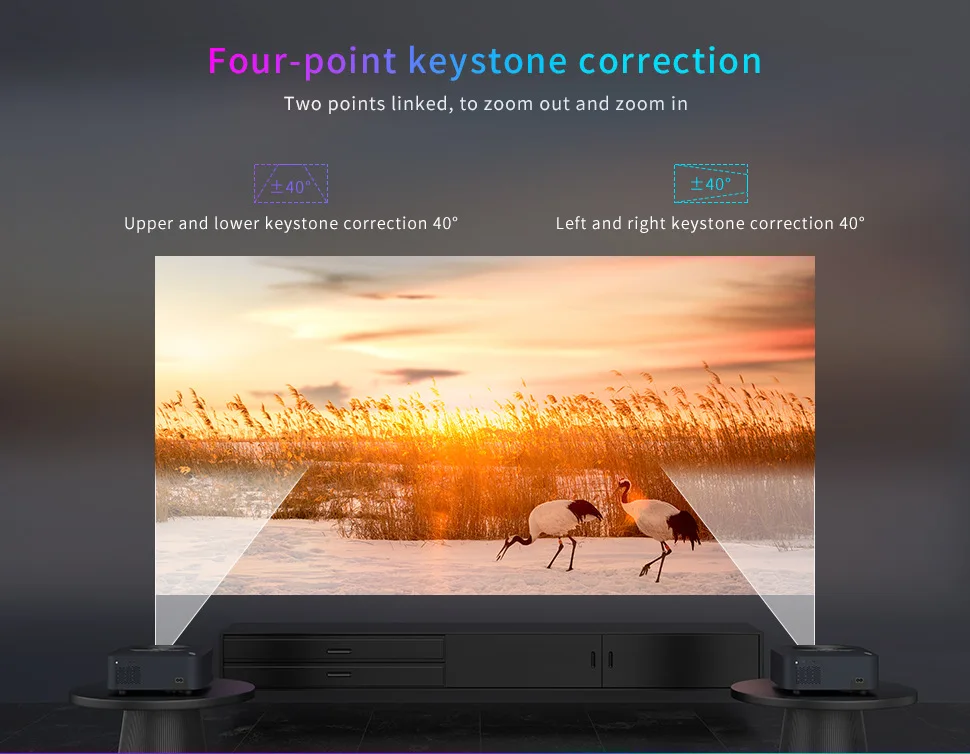 Home professional projector with 1080p hd led lcd projector electric focus 1-4m projection size cinema projector hdmi usb beamer