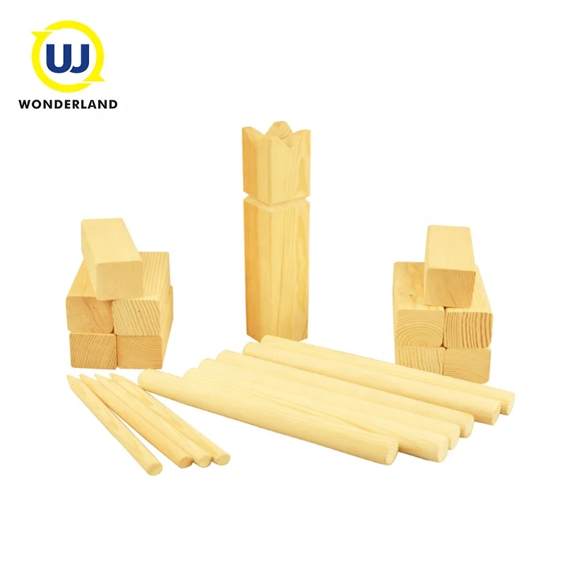 Wholesale cheap custom outdoor wooden viking chess yard game for throwing