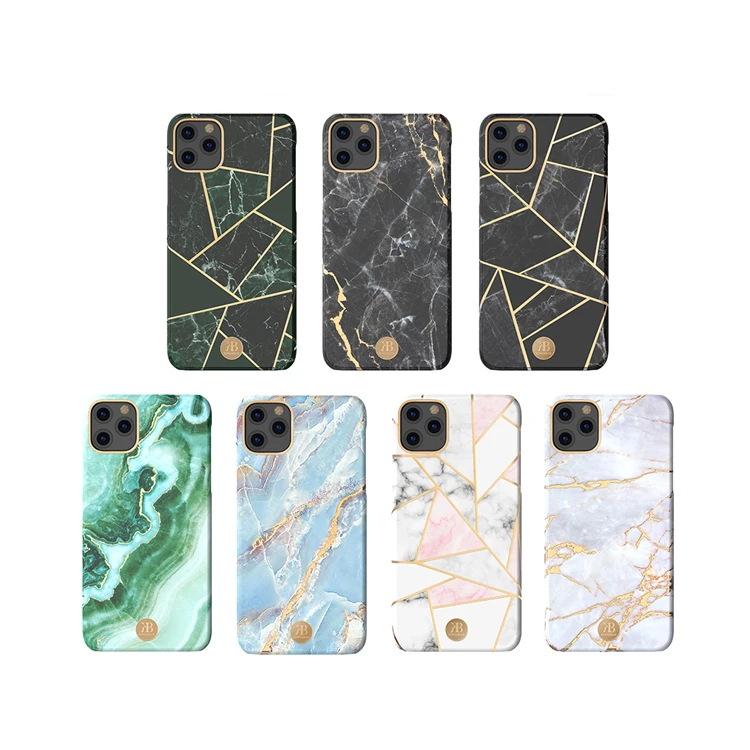 
Kingxbar Case For iPhone 11 12 PC Water transfer Phone Case Shockproof Protect Cover 2021 for iPhone X Xr Xs 7 8 pro max 