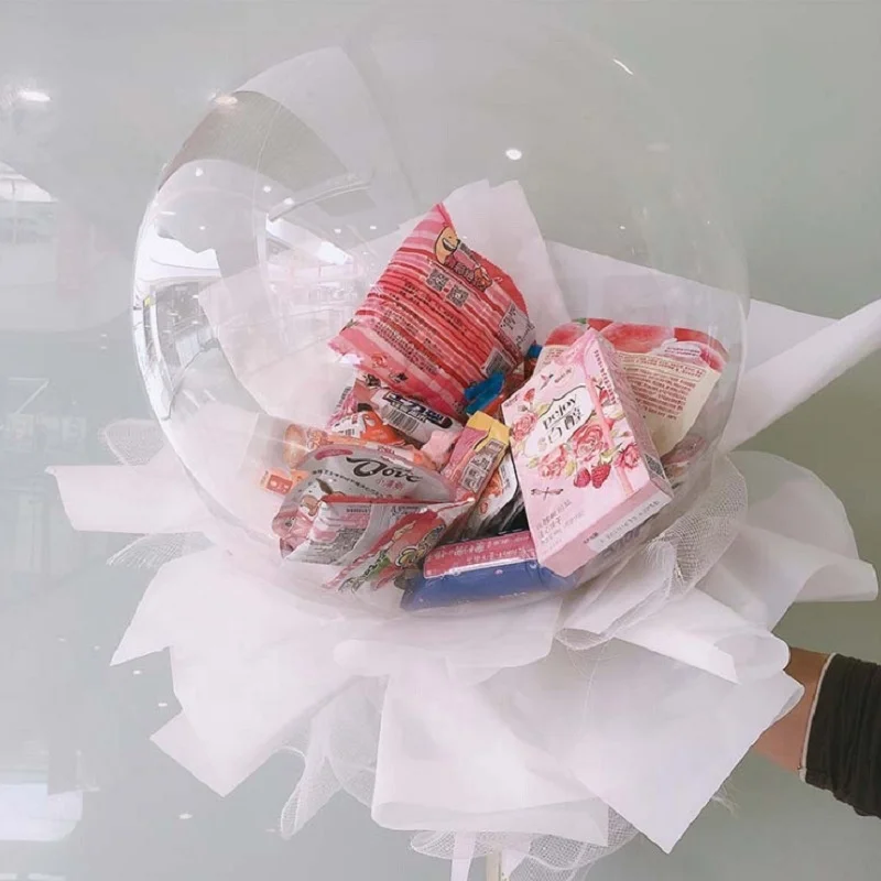 30 inch custom wide mouth transparent bobo balloons 20cm big mouth clear ballons gift party bobo globos