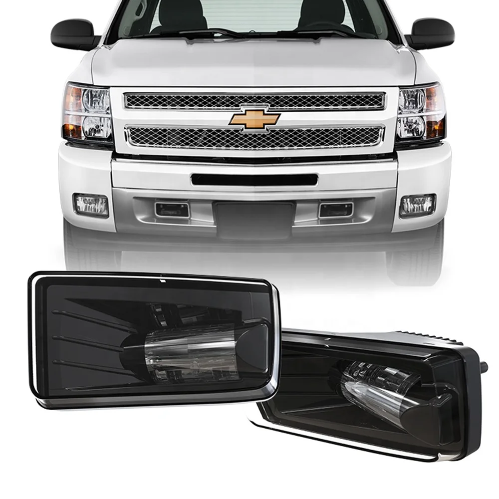 Led fog lights for Chevy Silverado 2008-2014 Avalanche 2007-2011 Suburban 2007-2014 Tahoe 2007-2014 GMC 07-15 Sierra Yukon