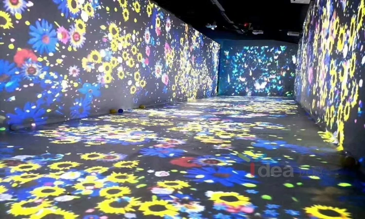 Hot sale professional Indoor outdoor LED  interactive projection floor with 500 free effects