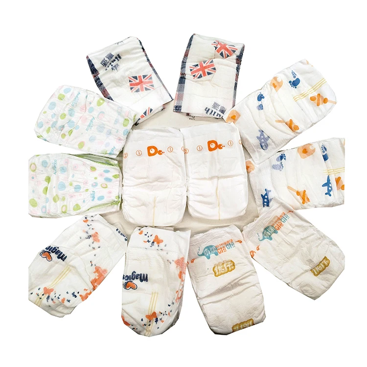 Stock B grade Rejected Compress  Tape Baby Diaper