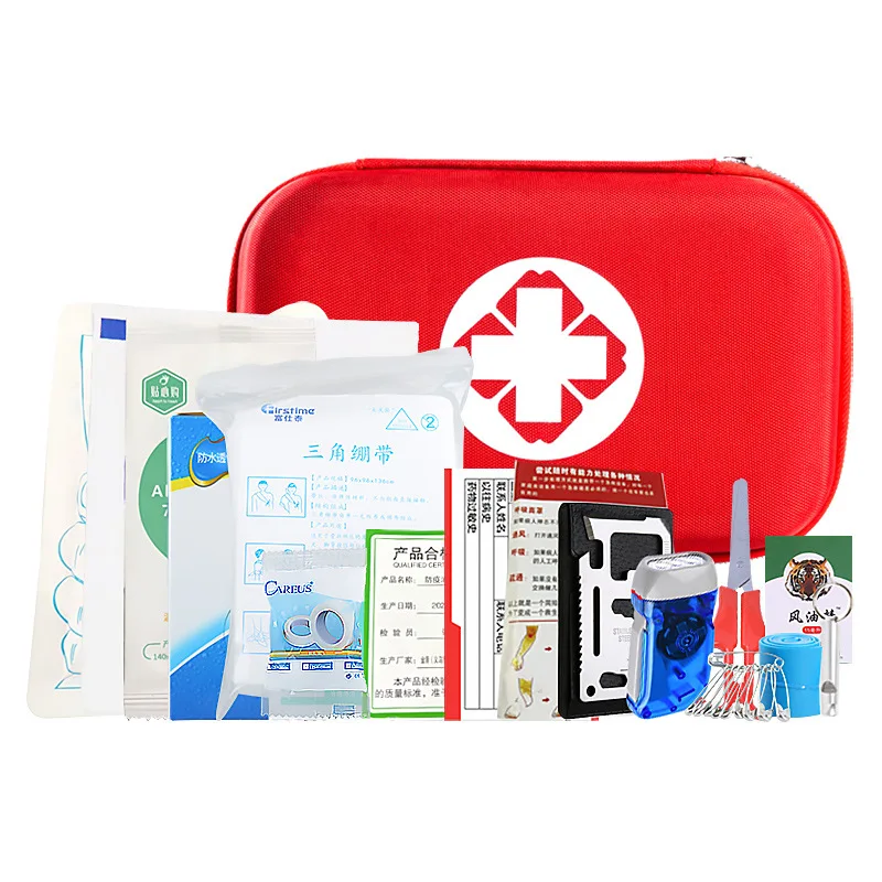 First Aid Kit Survival Kit Upgraded Outdoor Emergency  Gear Safety First Aid Kit for Camping Hiking