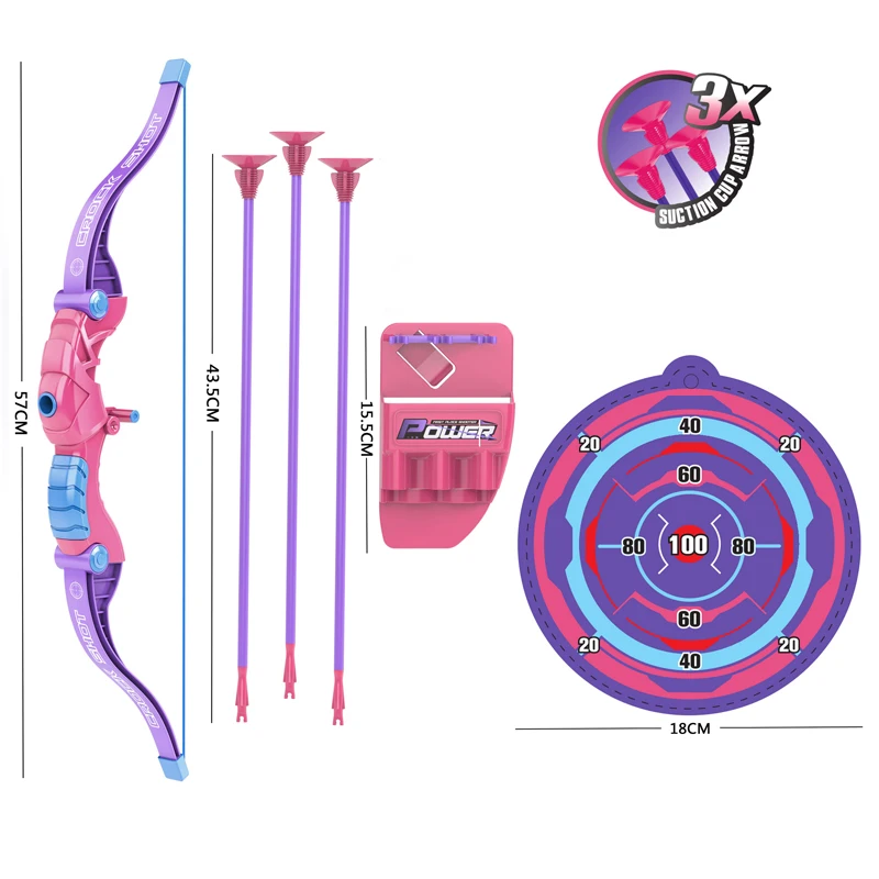 Manufacture Boy bow arrow set for kids practicing archery skills outdoor play  hunting crossbows for girl toys