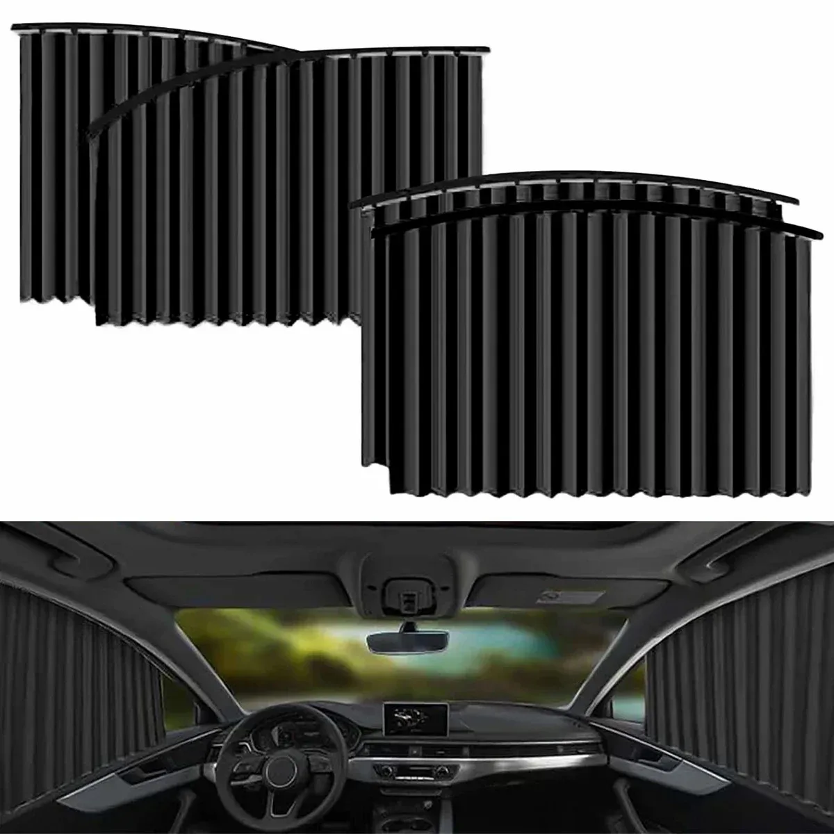 Magnetic Car Sunshade Window Curtains Auto Window Sun Shade Privacy Sun UV Protection Window Shield Car Interior Accessories