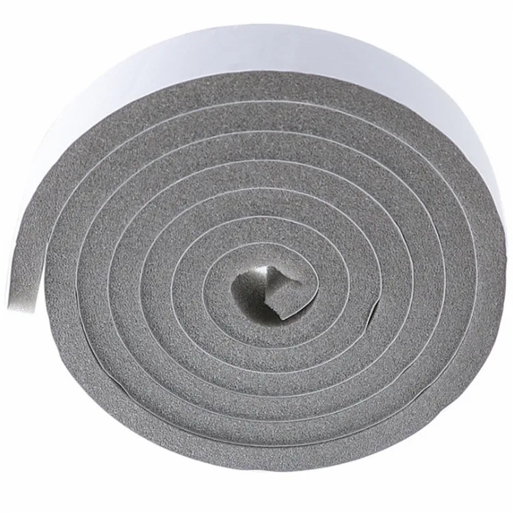 Open cell Round roll Reduce noise Self adhesive PU Foam sealing Strip for door and windows seal