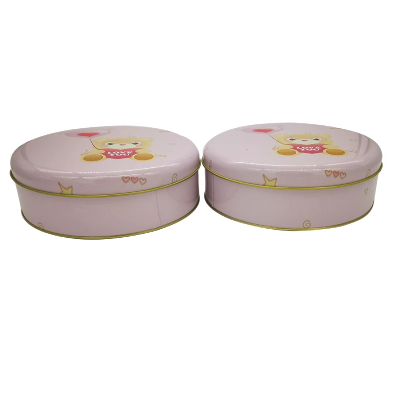 
Factory direct sales spot wholesale round iron box tinplate storage biscuit chocolate packaging iron box 