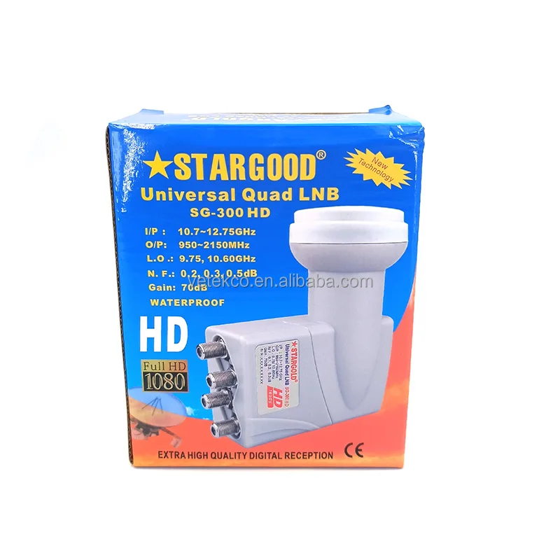 High gain and low noise lnb universal ku-band stargold lnb