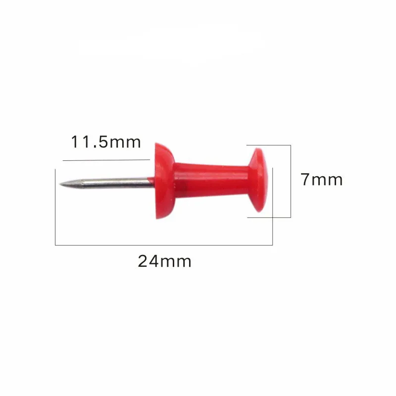 Multicolored Push Flag Pins Decorative with Steel Point and Plastic Head push pins for school office