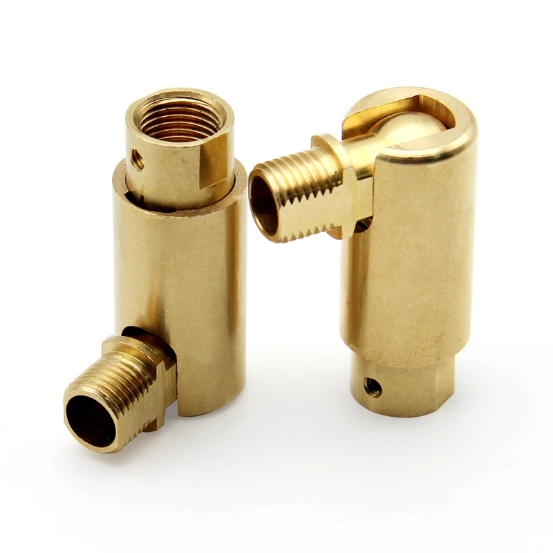 High Strength Customized Metal Swivel Ball Joint Lamp Lighting Adjustable Brass Swivel Joint
