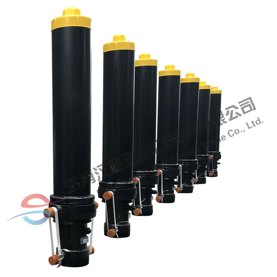 CE certified front mounted multistage hydraulic cylinder hydraulic lift and pump for dump truck