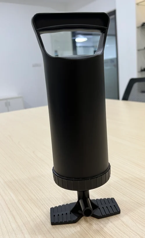 Plastic hand air pump for inflatable product with 3 connectors hand air pump for variable capacity tanks