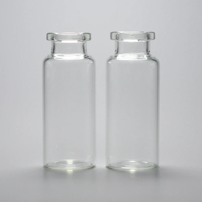 High Quality 15ml Clear Crimp Neck Medical Tubular Glass Vials Bottles