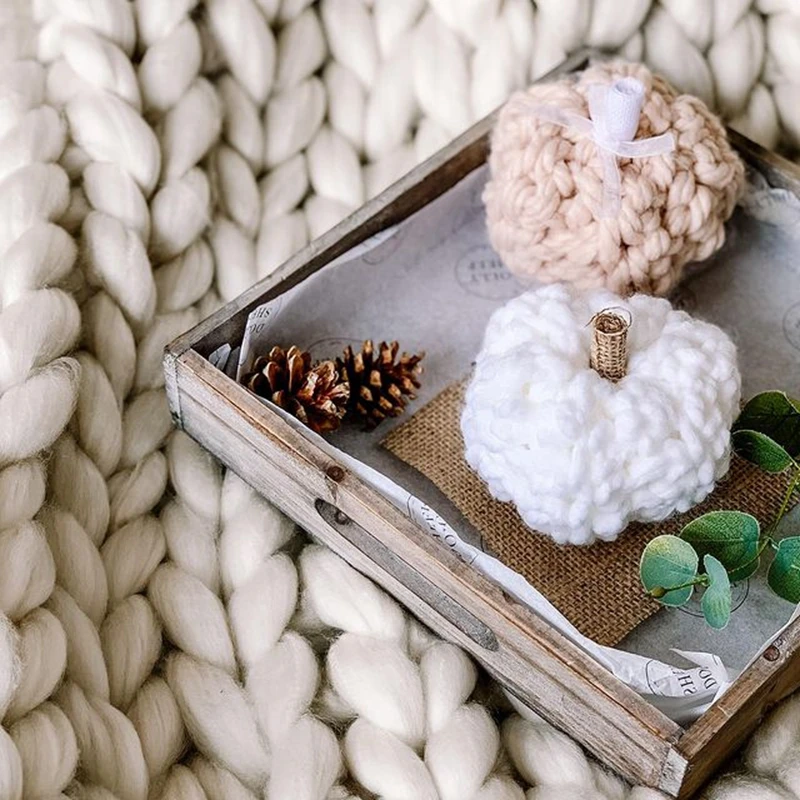 i@home lightweight thick knit custom cozy throw sofa knitted baby blanket