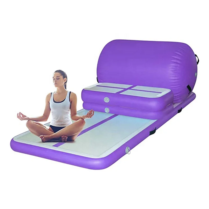 Wholesale 5 pc gymnastics air tracks mat inflatable air tumble track training set
