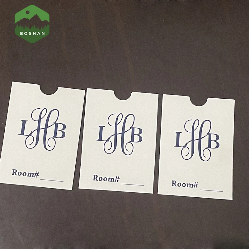 Factory Custom Paper Material Business Room Envelopes Gift Card Hotel Key Card Holders Paper Envelopes sleeves