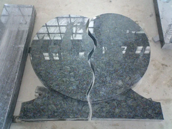 Granite slant tombstone with base headstone-designs high quality poland style granite tombstone heart-shaped-headstones