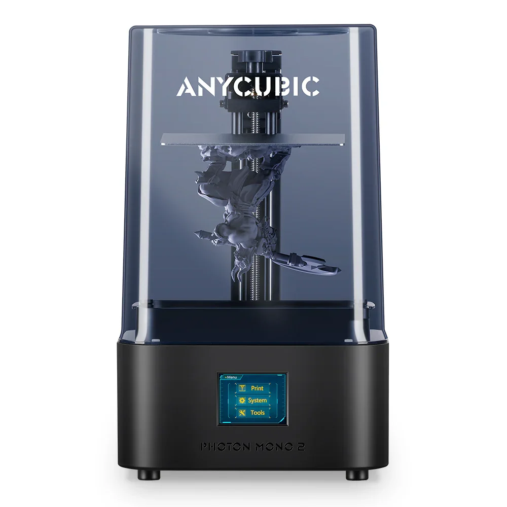 Light-Curing 3D Printer Photon Mono 2 Printing Machine 4K 6.6-Inch Screen Desktop High-Precision Industrial Home DIY Kit