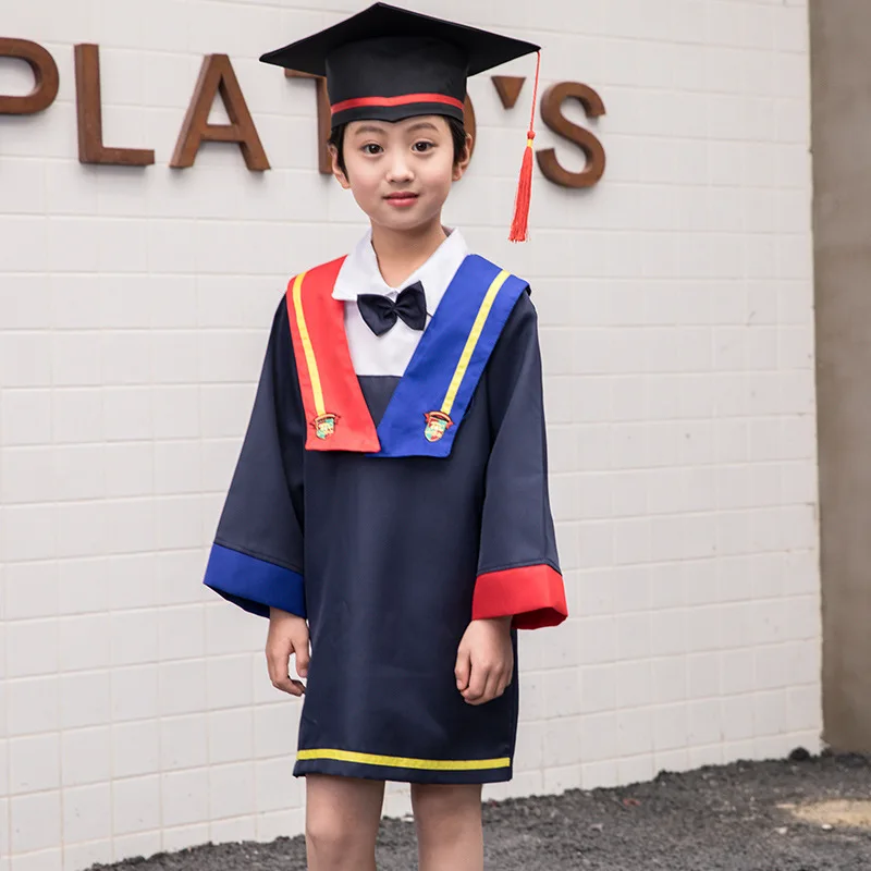 2021 New Design Polyester Cheap Preschool uniform and Kindergarten Graduation Cap and Gown
