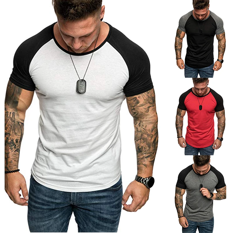 2021 New Brand clothing Gyms Tight t-shirt mens fitness t-shirt home Gyms t shirt men fitness Summer tops