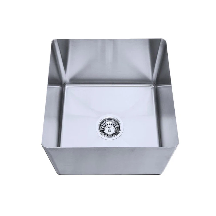 Modern Design Single Bowl Kitchen Sink Rectangular Commercial Free-Standing Sink For Commercial Use