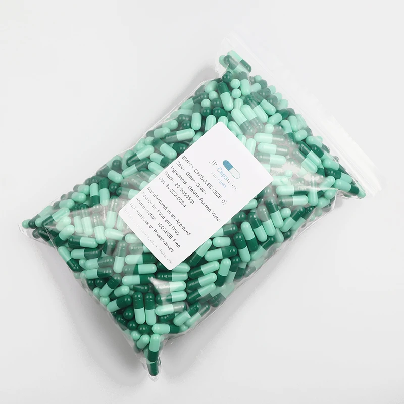 Wholesale Enteric Coated Gelatin Capsules Size 00 0 1 Empty Capsule