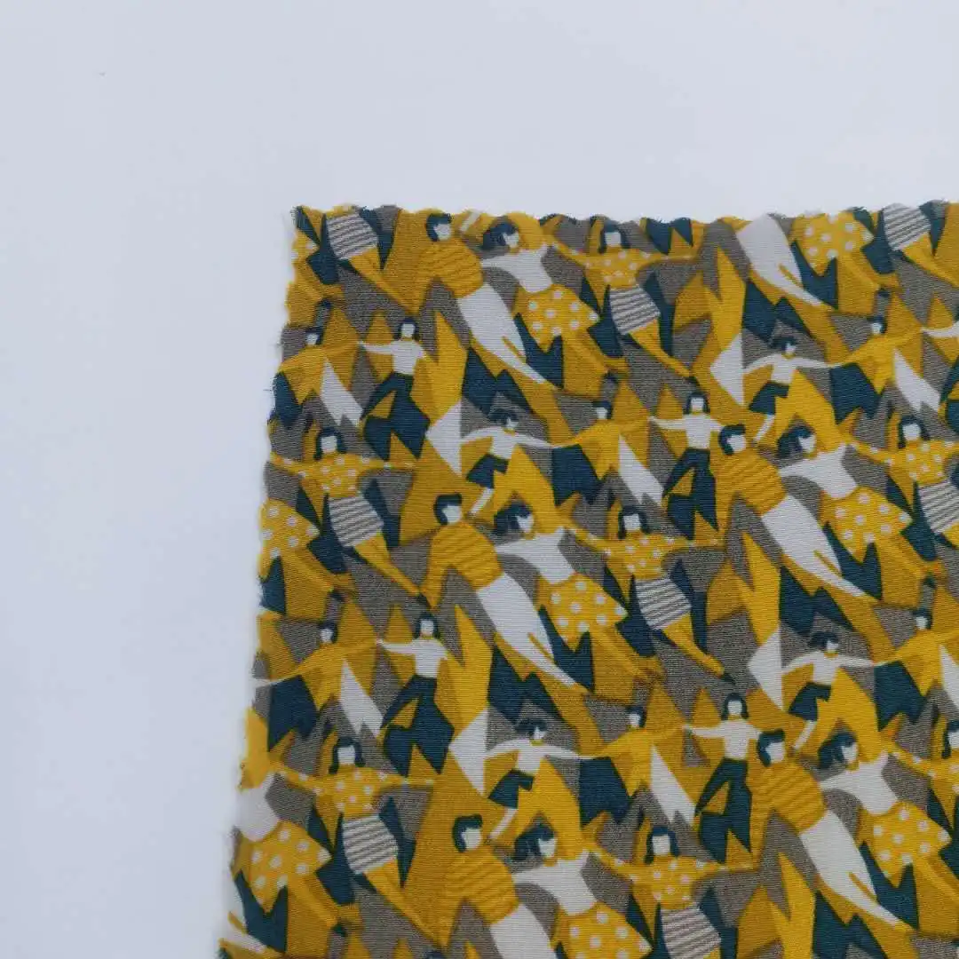 
High quality China manufacture screen printing viscose /rayon soft handfeeling fabric for fashion ladies 