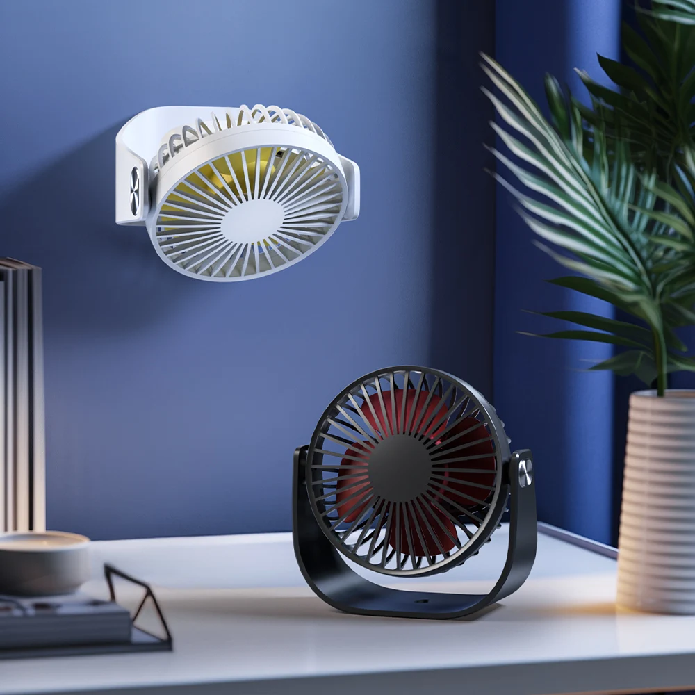 CT Portable Mini Fan USB Charging Interface Low Noise Fan Electric three Adjustable Gears Desktop Small Fan