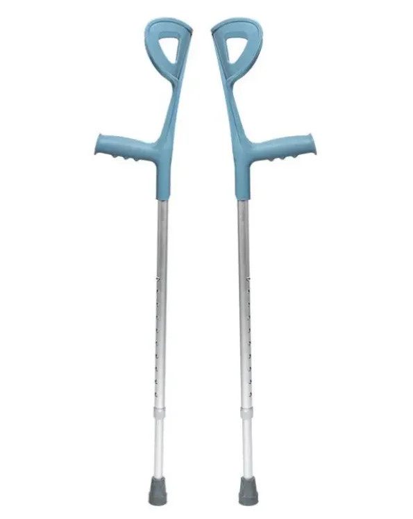 Lightweight Aluminum Underarm Elbow Adjustable Height Crutches For Elderly People