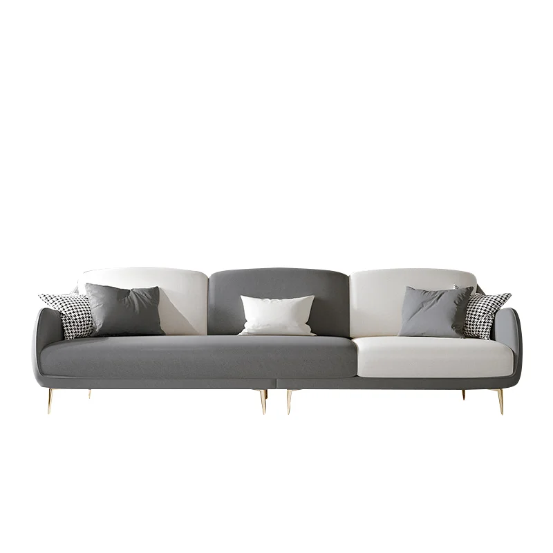 Sofa set 7 seats technology cloth high density sponge hotel lobby living room sofas set round couch furniture 7 seats sofa