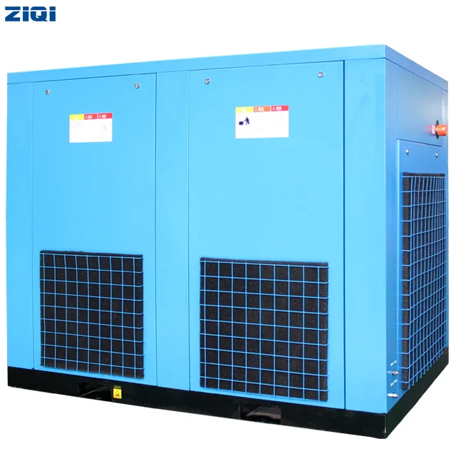 Low noise 55 kw 116 psi air-cooling oil-free screw air compressors with outstanding manufacturer for direct driven