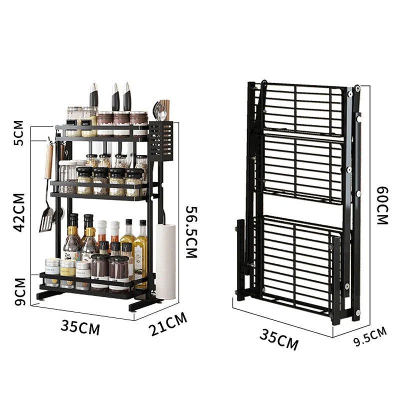
3 tier stainless steel kitchen dish and spice storage rack fancy spice racks 