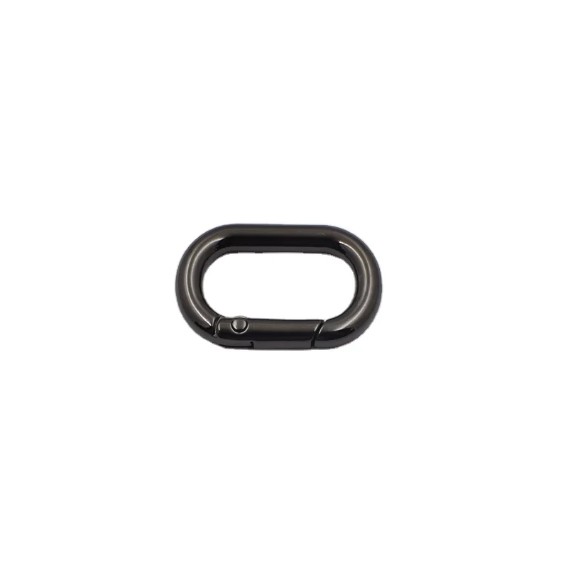Metal Snap Clip Trigger Spring Key Ring Buckle Spring Oval Gate Ring Track Buckle