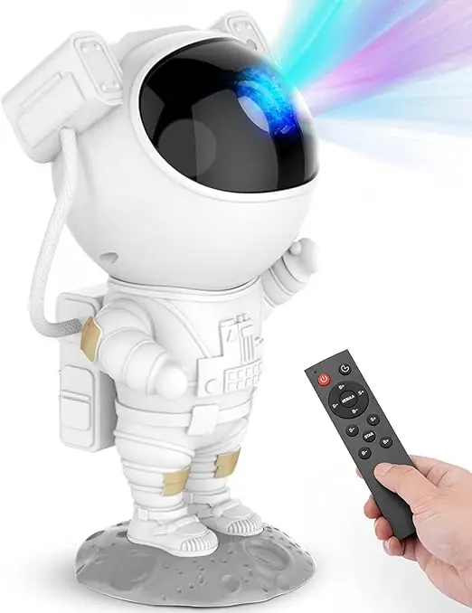 Modern Design Star Projector Night Light Astronaut Space Projector LED Ceiling Lamp with Timer and Remote For Kids Gift